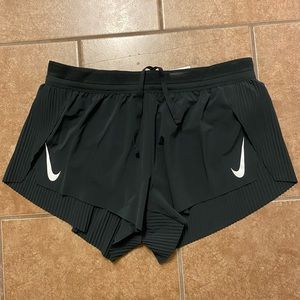 Nike aeroswift black running shorts size medium womens